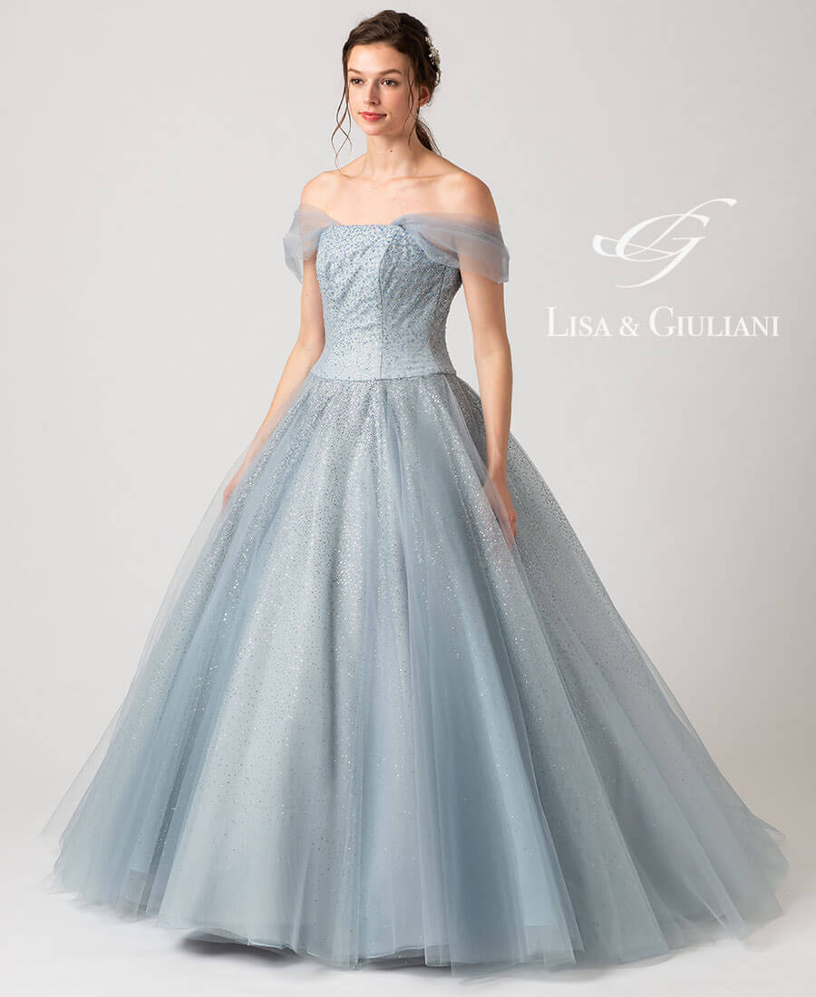 ジュエル（アイスブルー） | Lisa & Giuliani ウェディングドレス 